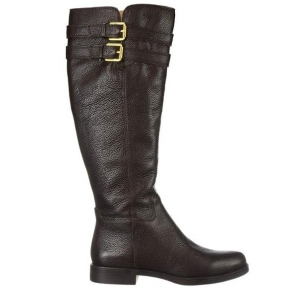 Franco Sarto Leather Knee-high Riding Boots Sz 10 NWB - Picture 2 of 11